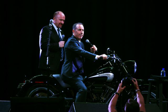Jerry Seinfeld &amp; Louis C.K. performing at the Stand Up For Heroes benefit show in 2016